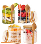 Bocal hermétique Anti-fuite & fraîcheur | Verre premium avec cuillère intégrée