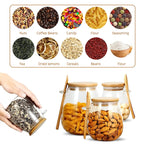 Bocal Hermétique en Verre 34oz avec Couvercle & Cuillère – Idéal pour Épices, Sucre, Café, Thé et Stockage Alimentaire