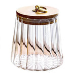 Bocal en Verre Hermétique avec Couvercle en Bois – Chic & Pratique